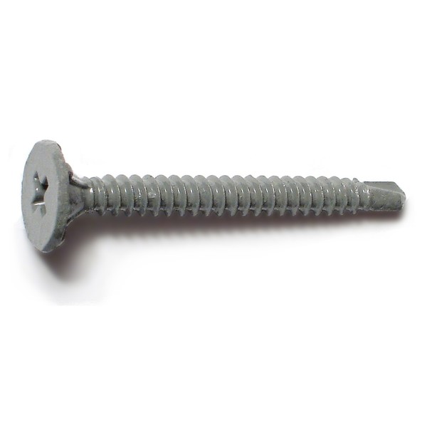 Buildright Drywall Screw, #8 x 1-5/8 in, Steel, Wafer Head Phillips Drive, 131 PK 54956